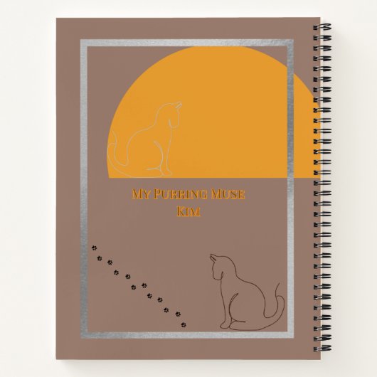 Cozy Paws Spiral Artist Sketch Hardcover Notebook Notitieboek (Achterkant)