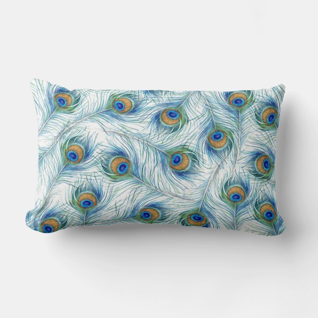 Cozy Peacock Pillow Kussen (Voorkant)