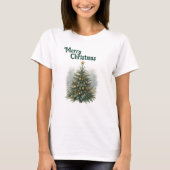 Cozy Pine Christmas Tree T-shirt (Voorkant)