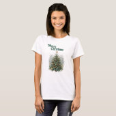 Cozy Pine Christmas Tree  T-shirt (Voorkant volledig)