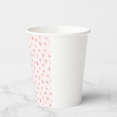 Cozy Pink Christmas Pattern Papieren Bekers (Links)