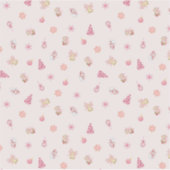 Cozy Pink Christmas Pattern Sticker (Voorkant)