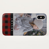 Cozy plaid en foto Case-Mate iPhone case (Achterkant (horizontaal))