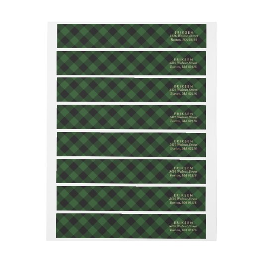 Cozy Plaid | Groene en zwarte Buffalo Plaid Vakant (Vel)