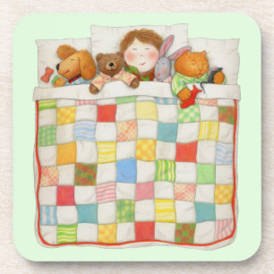 COZY QUILT Dessous de verre en plastique dur - Ver