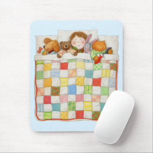 COZY QUILT Mousepad - blauw Muismat