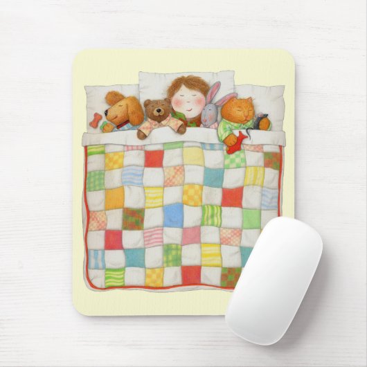 COZY QUILT Mousepad - Geel Muismat (Met muis)