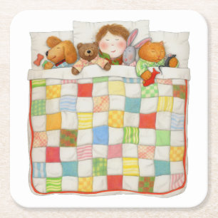 COZY QUILT Square Paper Onderzetters