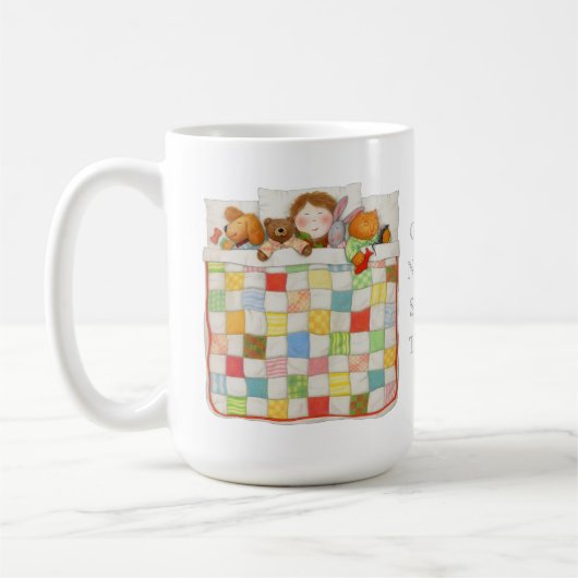 COZY QUILT Tall White Mok (Links)