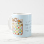 COZY QUILT White Mok + blauw (Voorkant links)