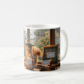 Cozy Rainy Day Squirrel Teacher Appreciation Mug (Devant droit)