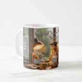 Cozy Rainy Day Squirrel Teacher Appreciation Mug (Devant gauche)