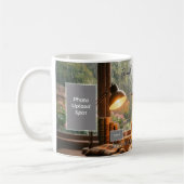 Cozy Rainy Day Squirrel Teacher Appreciation Mug (Gauche)