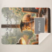 Cozy Rainy Day Squirrel Teacher Appreciation Sherpa Deken (Voorkant (horizontaal))