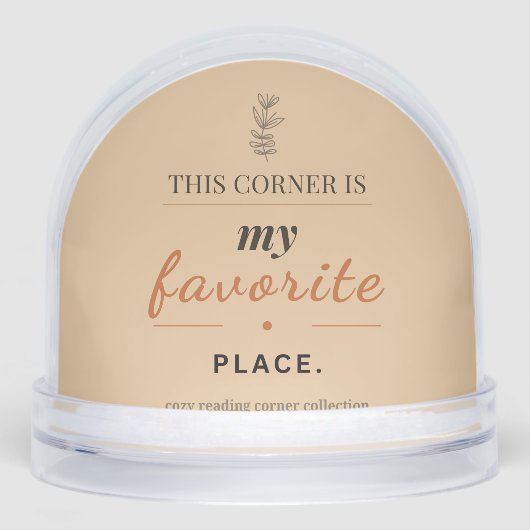 Cozy Reading Corner Snow Globe (Avant)