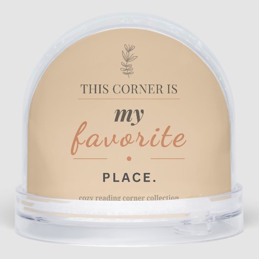 Cozy Reading Corner Snow Globe (Arrière)