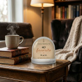 Cozy Reading Corner Snow Globe