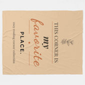 Cozy Reading Corner Throw Blanket  Fleece Deken (Voorkant (Horizontaal))