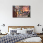 Cozy Reading Sunset Room Wall Canvas (Insitu (Slaapkamer))