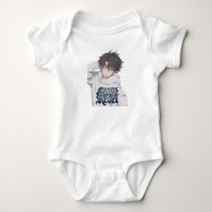 Cozy Rebel Anime Jongen - Esthetische Kinderen Wit Romper