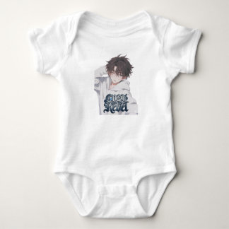 Cozy Rebel Anime Jongen - Esthetische Kinderen Wit Romper