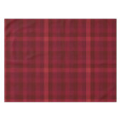 Cozy Red Plaid Check Pattern Rustic Farmhouse Tafelkleed (Voorkant (Horizontaal))