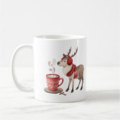 Cozy Reindeer Hot Cocoa Mug (Gauche)