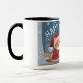 Cozy Santa Cat Holiday Mug (Gauche)