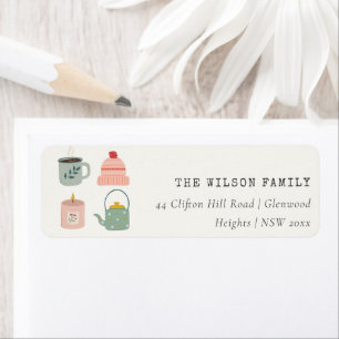 Cozy Scandi Winter Essential Blush Green Address Etiket