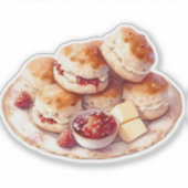 Cozy Scones & Jam Sticker Afternoon Tea Aesthetic (Devant)