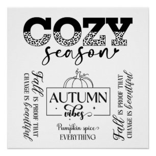 Cozy Season-Digitale Download Poster Perfect Poster