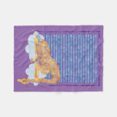 Cozy Slapende Giraffe Baby's Quilt Fleece Deken (Voorkant (Horizontaal))