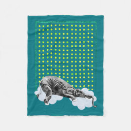 Cozy Sleeping Elephant Baby's Quilt Fleece Deken