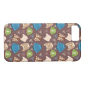 Cozy Sweaters & Ribbons Pattern Phone Case (Achterkant (Horizontaal))