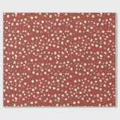 Cozy Vintage Christmas Pattern Cadeaupapier (Vlak)