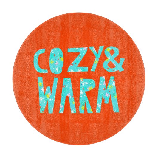 Cozy & Warm Snijplank (Voorkant)