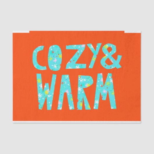 Cozy & Warm Tissuepapier (Voorkant)