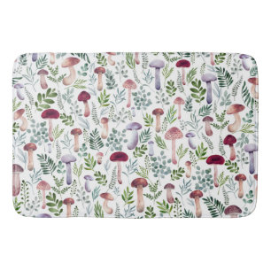 Cozy Waterverf Mushrooms Patroon Badmat