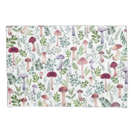 Cozy Waterverf Mushrooms Patroon   Kussensloop