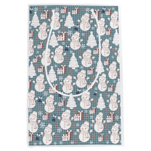 Cozy Whimsical Holiday  Medium Cadeauzakje (Voorkant)