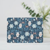 Cozy Whimsical Holiday Throw Pillow Bedankkaart (Staand voorkant)