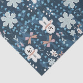 Cozy Whimsical Holiday Throw Pillow Tissuepapier (Detail)