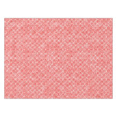 Cozy White & Red Winter Abstract kerstfeest Tafelkleed (Voorkant (Horizontaal))