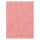 Cozy White & Red Winter Abstract kerstfeest Tafelkleed (Voorkant)