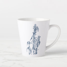 Cozy Winter Botanical Art Latte Mok