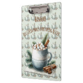 Cozy Winter Cocoa Marshmallow Mug Scene Klembord (Links)