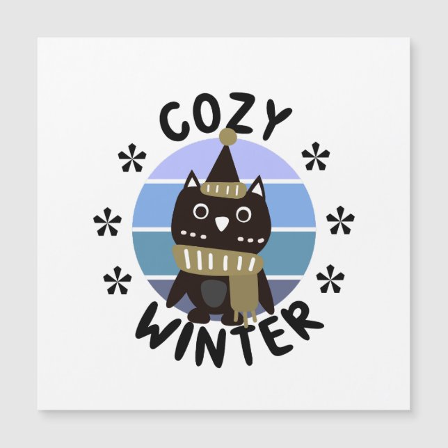 Cozy Winter, Cute Owl (Voorkant)