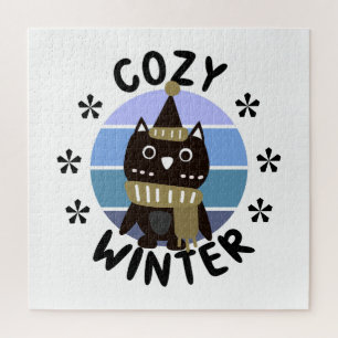 Cozy Winter, Cute Owl Legpuzzel