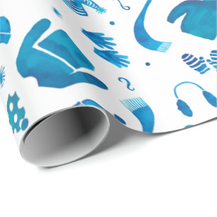 Cozy Winter Draag waterverf Cadeaupapier