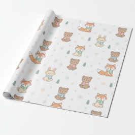  Cozy Winter Friends Gift Wrap Cadeaupapier